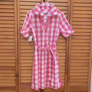 Vineyard vines gingham shirt dress